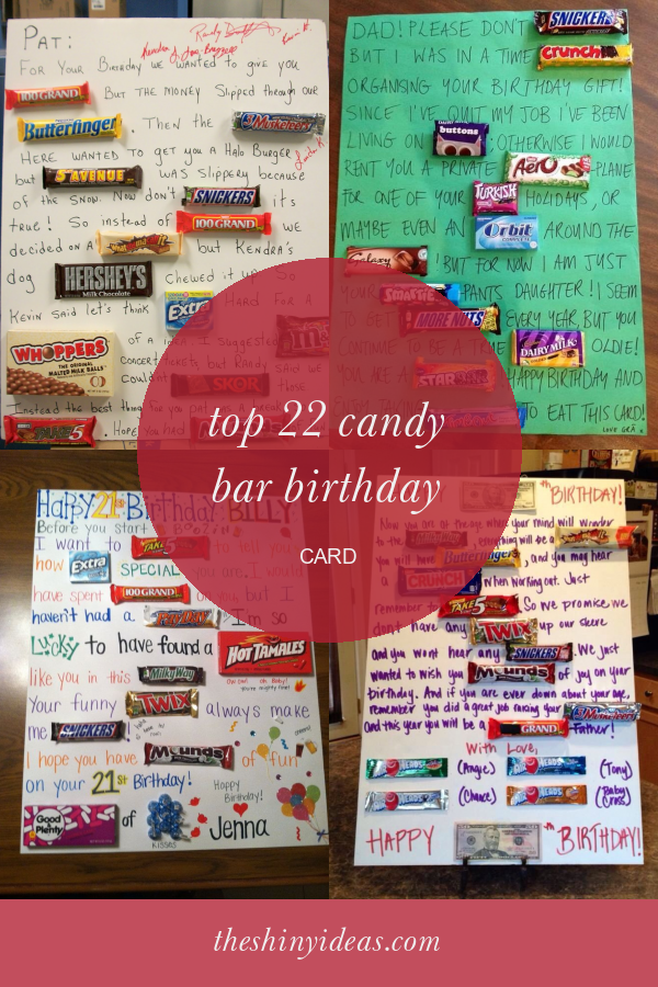 Top 22 Candy Bar Birthday Card Home, Family, Style and Art Ideas